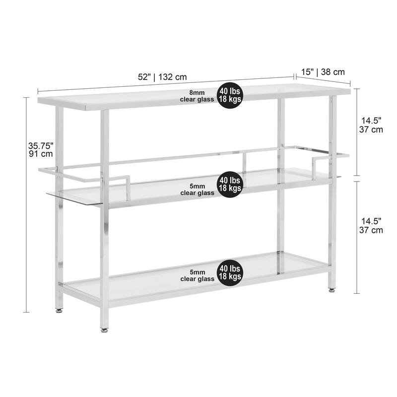Studio Designs Home Metal and Glass Portico Modern Home Bar