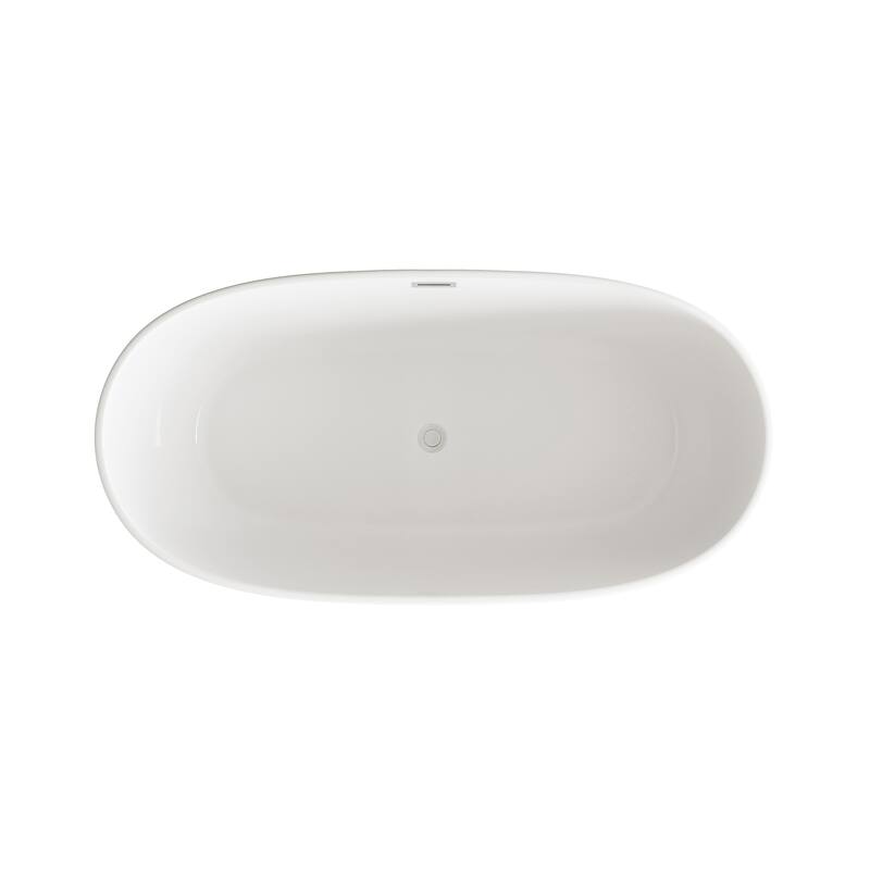 Adler Soaking Bathtub in Glossy White