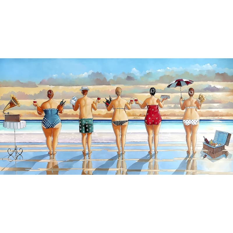 Watching Sunset by Ronald West Art Poster - 36 x 18 Inch
