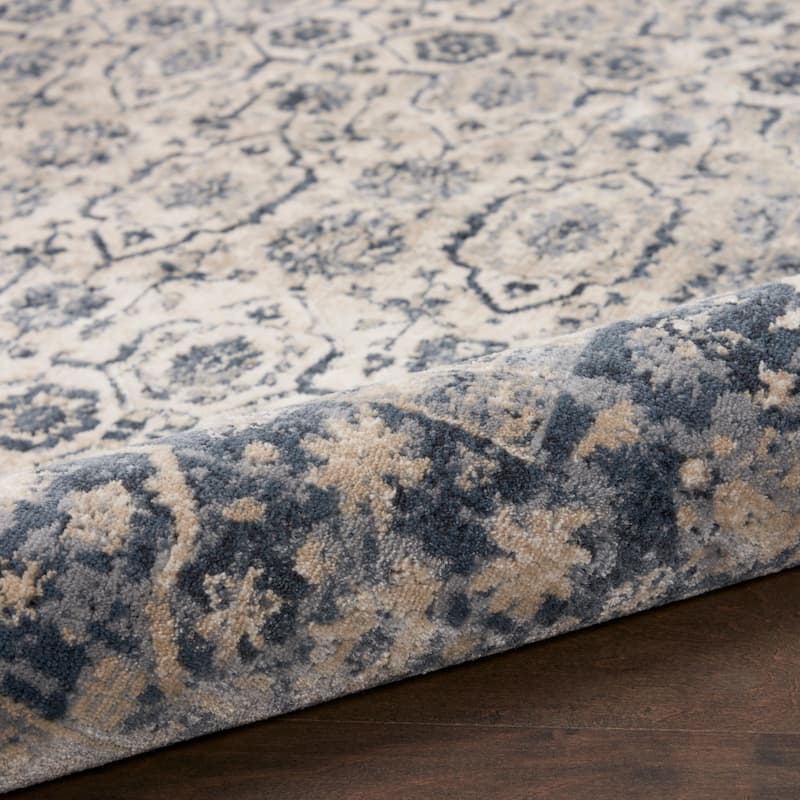 Malta Classic Bordered Geometric Medallion Area Rug