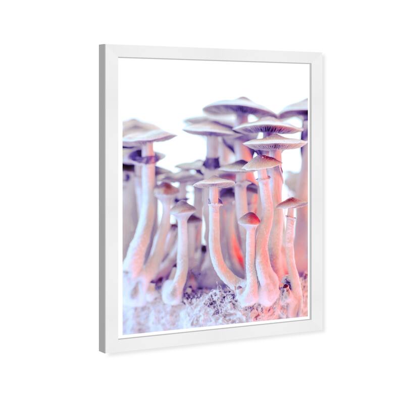 Wynwood Studio Prints Floral and Botanical Same Type Mushroom Pink and Light Pink Glam Wall Art Canvas Print