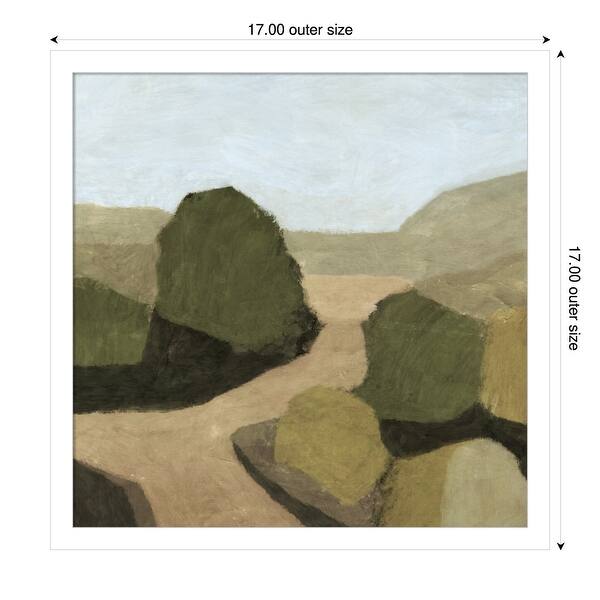 dimension image slide 7 of 18, Paysage 1 by Dan Hobday Wood Framed Wall Art Print