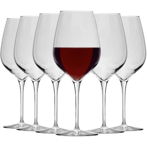 Bormioli Rocco InAlto Tre Sensi X-Large Wine Glasses, Set of 6 - 22 Ounces