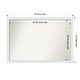preview thumbnail 22 of 190, Wall Mirror Choose Your Custom Size - Extra Large, Blanco White Wood Outer Size: 48 x 33 in