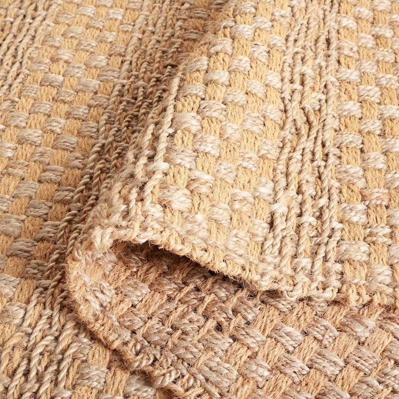 SAFAVIEH Handmade Natural Fiber Kiya Farmhouse Tassel Fringe Jute