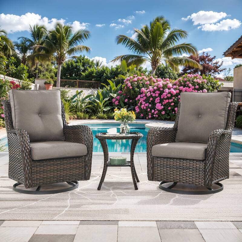 2 Pair Patio Soft Cushions for Outside