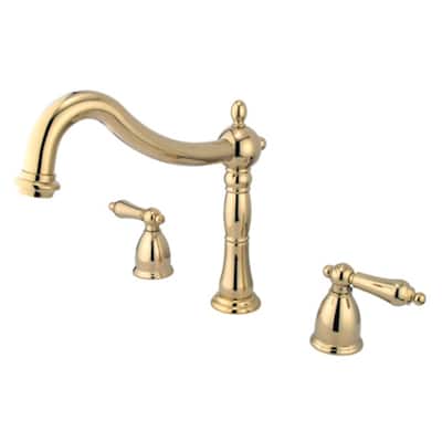 Elements Of Design Double Handle 8" to 14" Widespread Deck Mounted