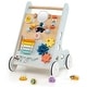 preview thumbnail 1 of 8, Gymax Wooden Baby Walker Push & Pull Learning Activity Center w/ Green