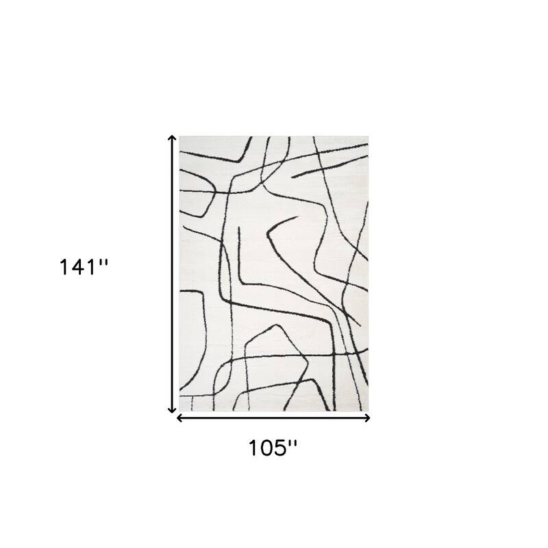 HomeRoots Abstract Rectangle Area Rug