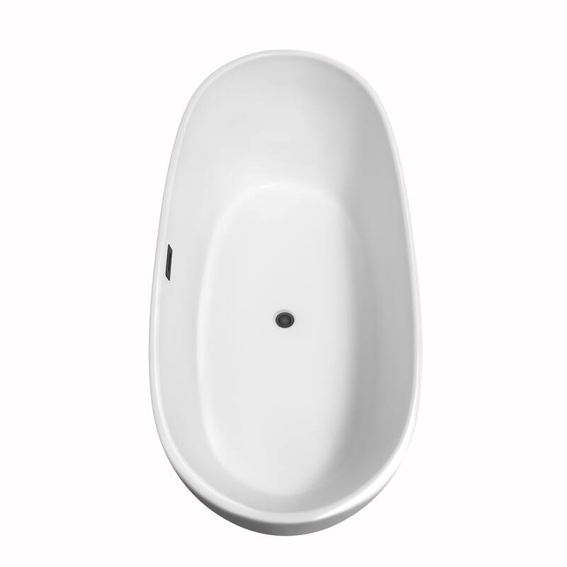 Wyndham Collection Rebecca 70-inch Freestanding Bathtub with Faucet