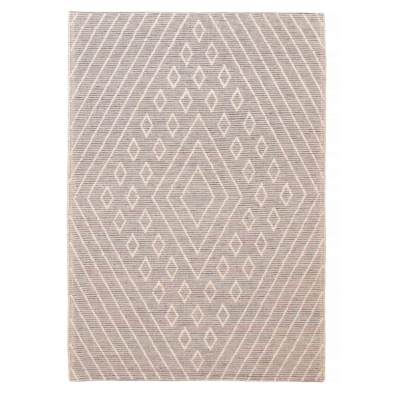 ECARPETGALLERY Braid weave Sienna Grey Wool Rug - 6'1 x 8'9 - Grey - 6'1 x 8'9