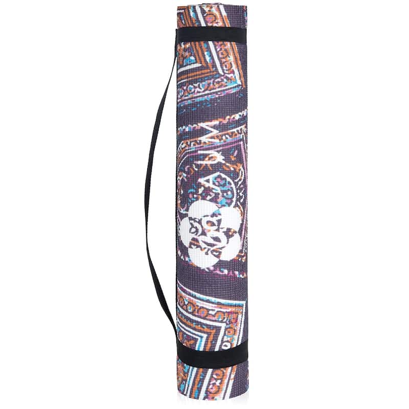 AUM 4mm Soft Foam Tech Lilla Series Yoga Exercise Mat - 68" x 24" - Perfect for Yoga/Pilates/Floor Exercises