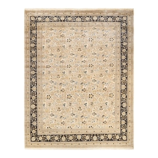 Overton Mogul, One-of-a-Kind Hand-Knotted Area Rug - Ivory, 9' 3" x 11' 9" - 9' 3" x 11' 9"