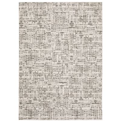 Style Haven Nelson Abstract Gridwork Ivory/ Grey Indoor Area Rug