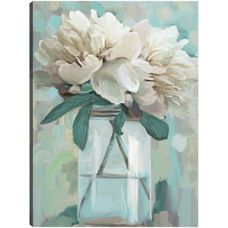 Farmhouse Peonies I By Studio Arts Canvas Art Print