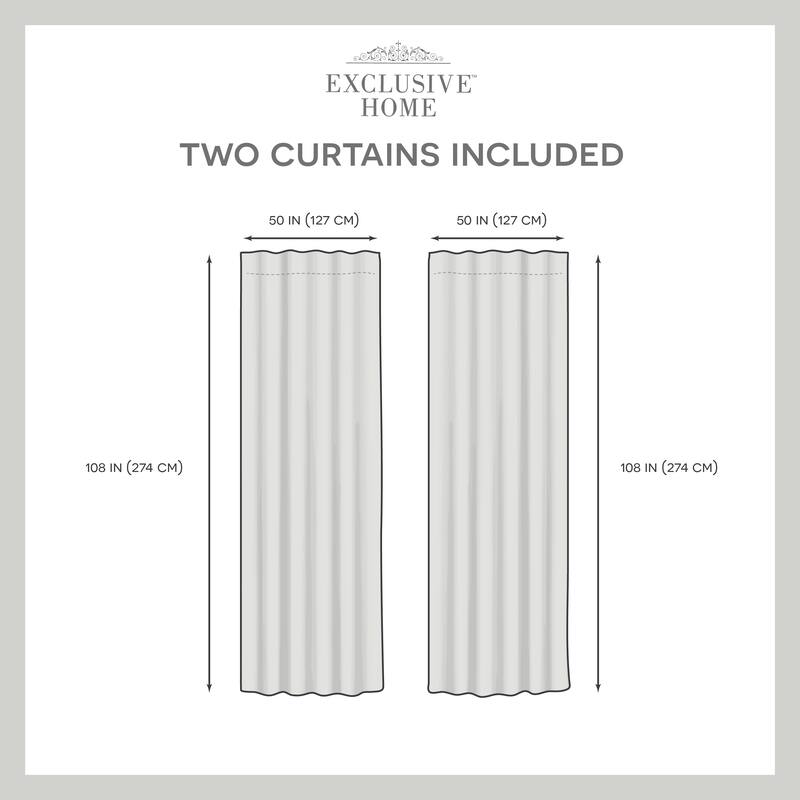 ATI Home Solano Light Filtering Hidden Tab Top Curtain Panel