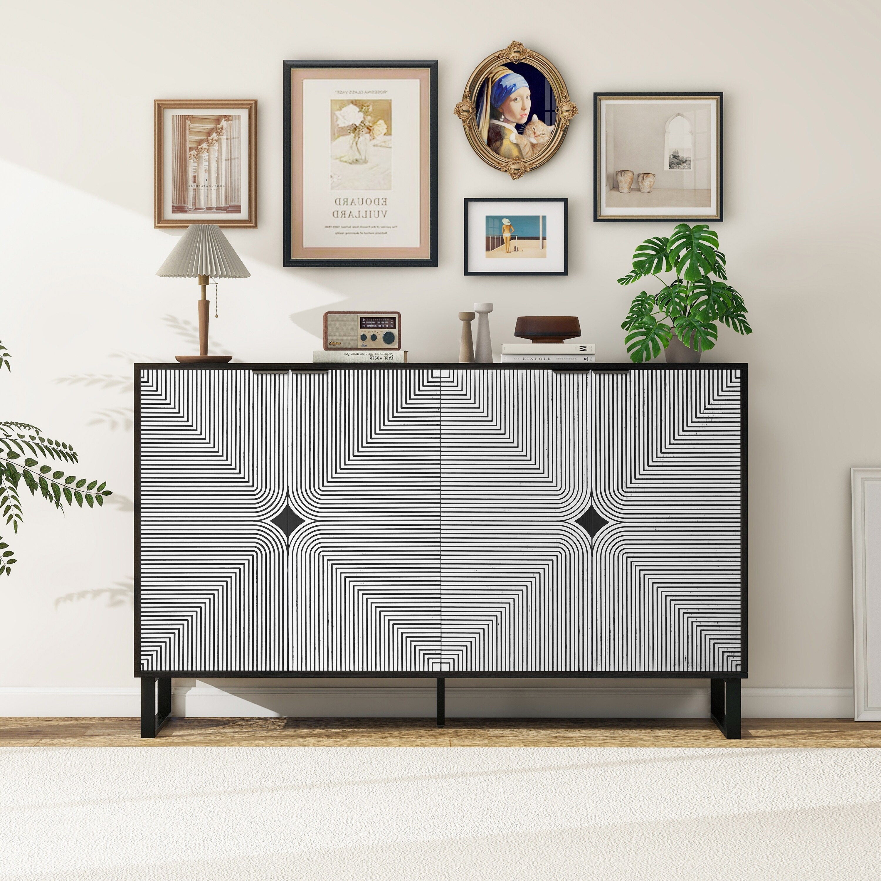 完璧わいふによる Bath Bed - Sideboard White and Black Carved & 41914801 - Beyond 家具
