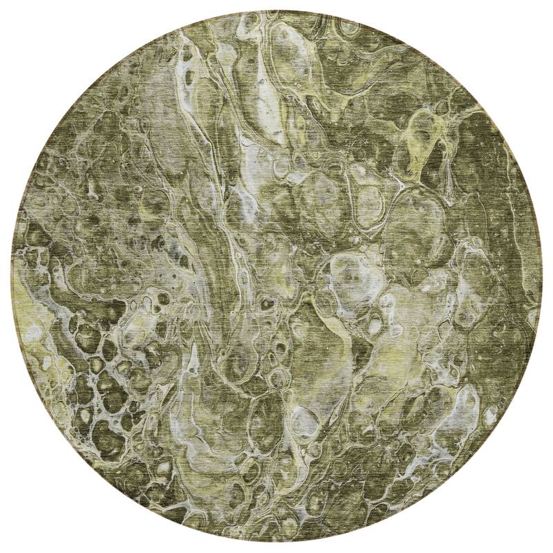 Machine Washable Indoor/ Outdoor Chantille Abstract Watercolor Rug