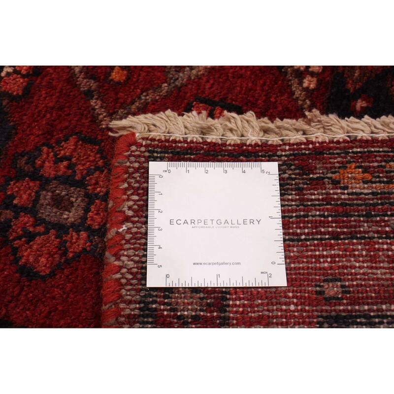 ECARPETGALLERY Hand-knotted Andelz Red Wool Rug - 3'5 x 9'7
