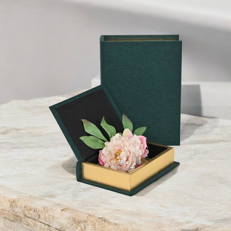 Canter Isle Beige Linen Book Box Set