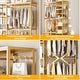 preview thumbnail 39 of 65, Bamboo Closet System Clothes Rack, Large Freestanding Garment Rack Clothing Rack for Hanging Clothes