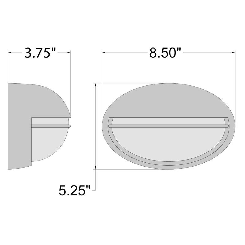 Access Lighting Clifton 5" Tall LED Outdoor Wall Sconce