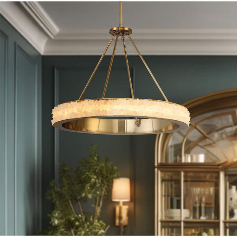 Minka Lavery 3887-L Divinely 29" Wide LED Crystal Ring Chandelier