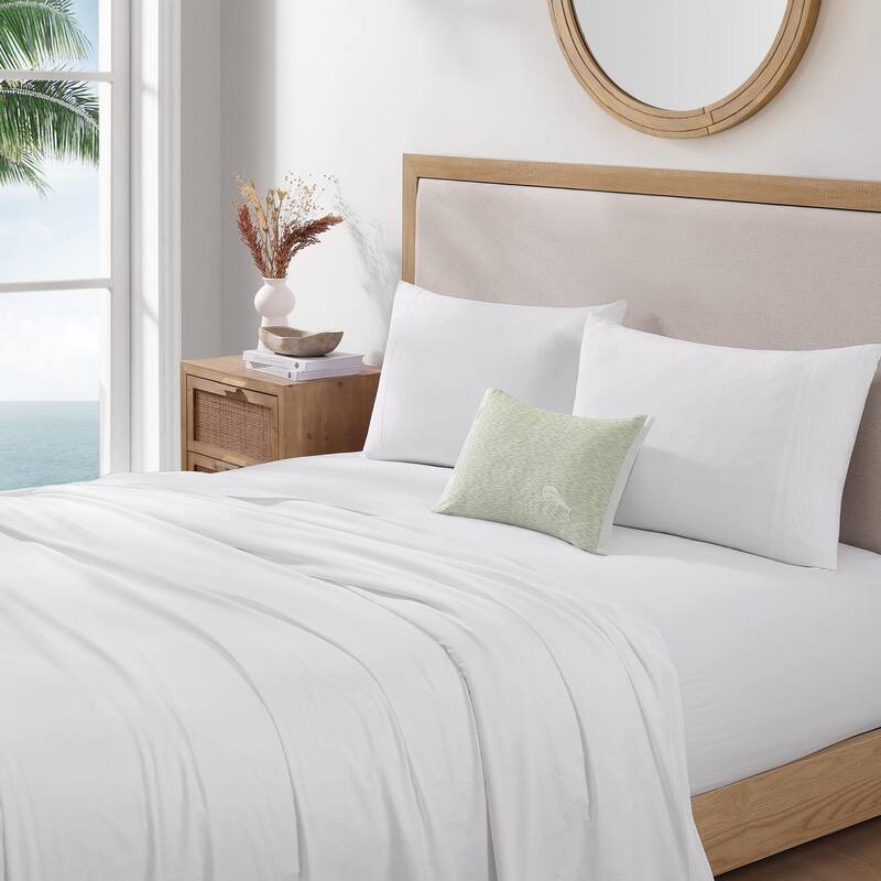 Tommy Bahama Palm Paradise Texture Green Throw Pillow