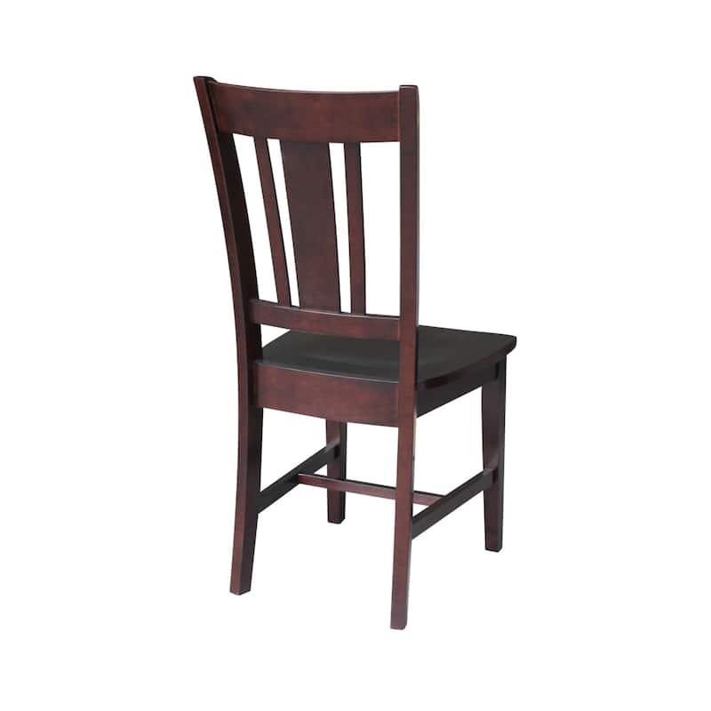 International Concepts Solid Wood San Remo Splatback Chairs - Set of 2