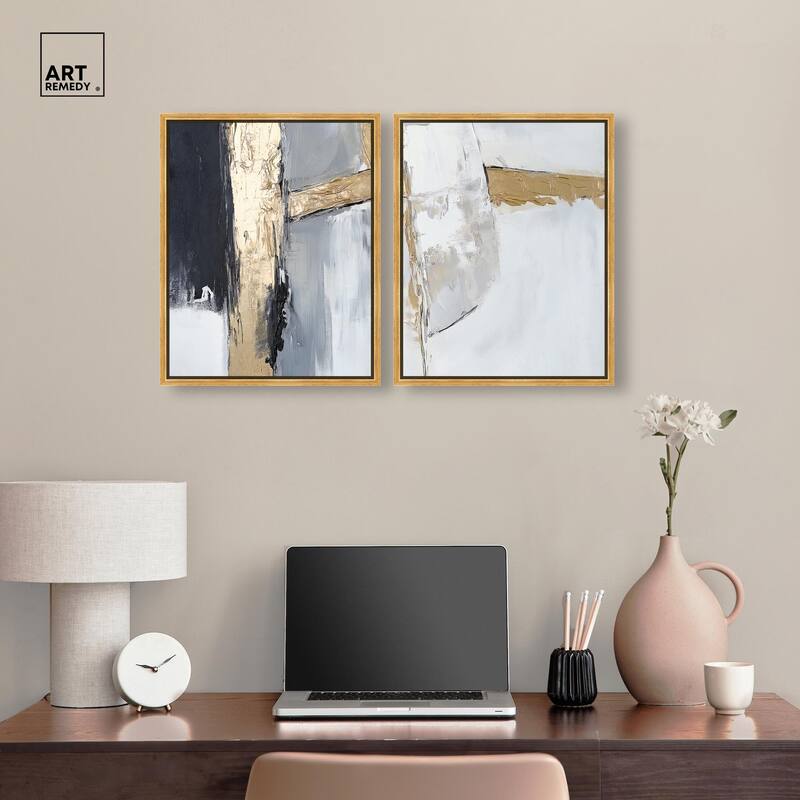 Cracks of Creation II Canvas Set of 2 by Art Remedy