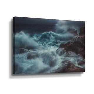 Green Waves 2 Gallery Wrapped Canvas - Bed Bath & Beyond - 33945940