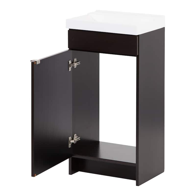 Merton 17" 1-Door Bathroom Vanity With White Sink Top