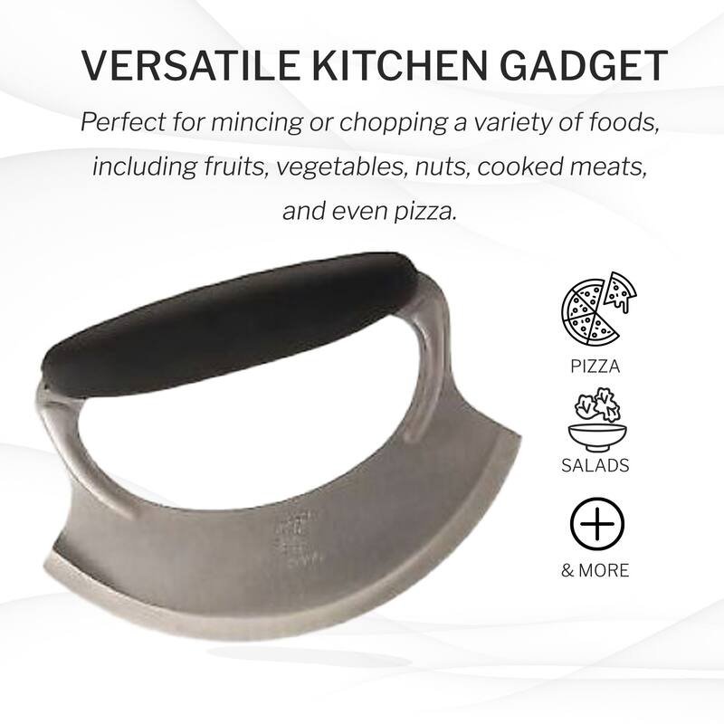 Amco Mezzaluna with Silicone Handle