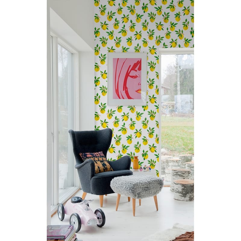 Daisy Bennett Designs Lemoncello Peel and Stick Wallpaper