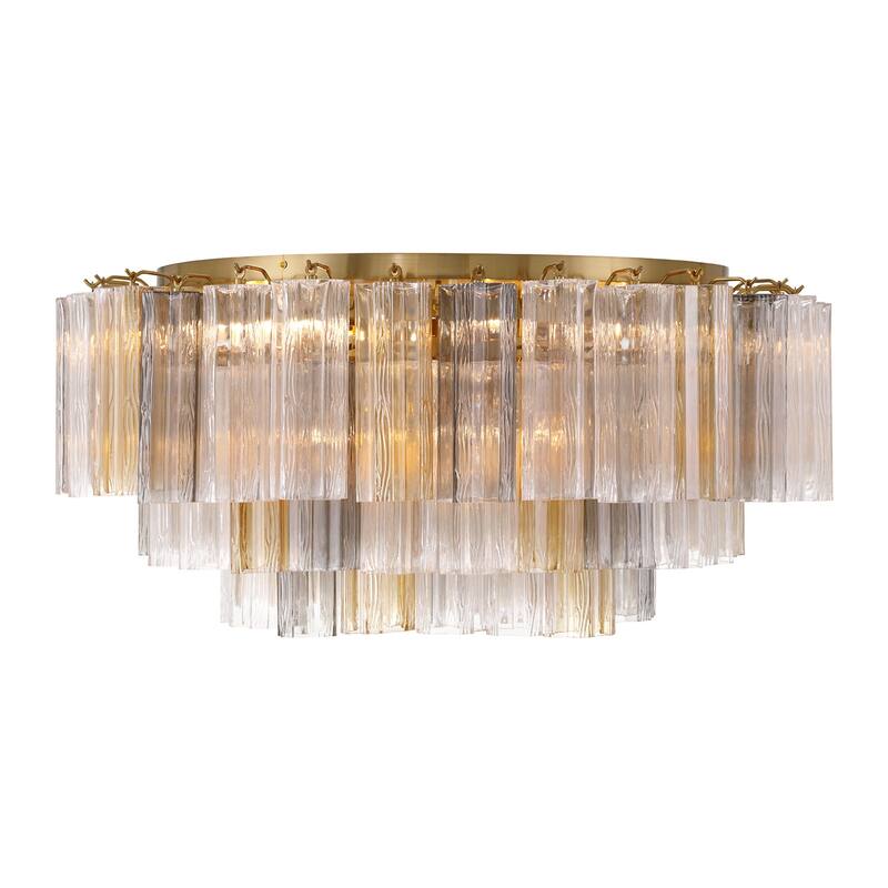 Crystorama Lighting Group ADD-331-AU Addis 16 Light 32" Wide Flush