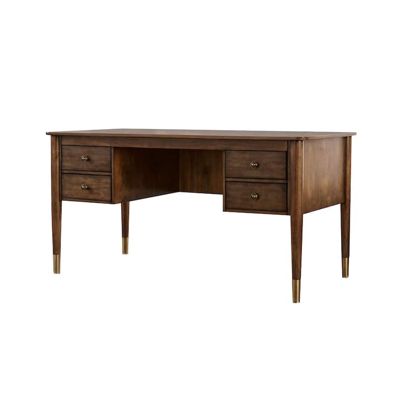 Carson Carrington Pilos Rustic Antique Oak 60-inch Computer Desk
