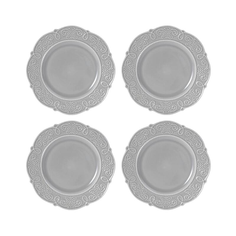 Pfaltzgraff Abby Gray 16-Piece Dinnerware Set, Service for 4