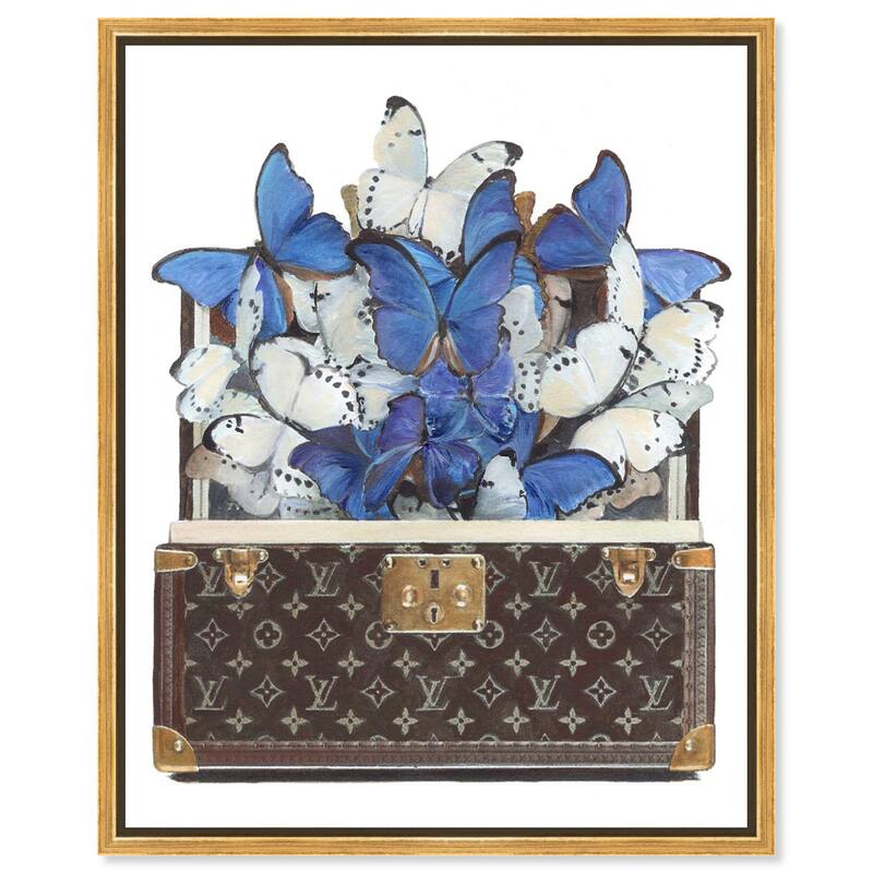 Luxurious Butterflies Canvas by Art Remedy - Gold - 20" x 24"