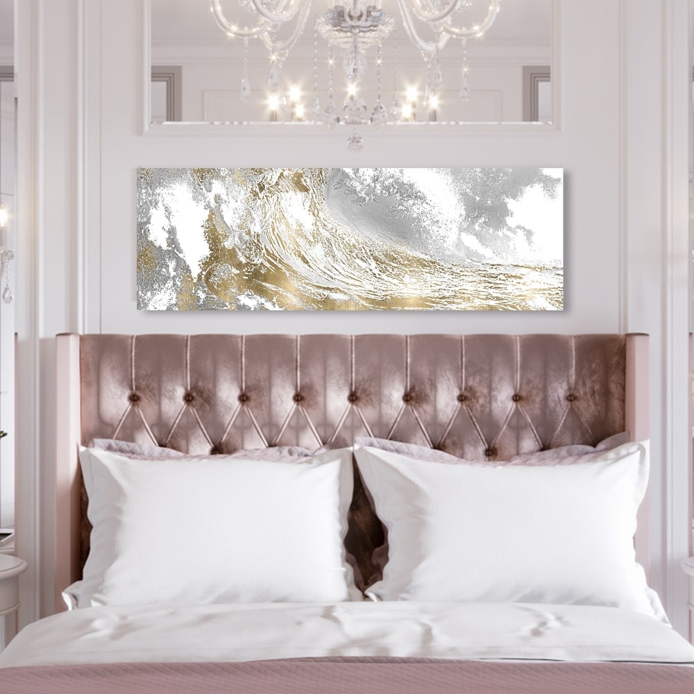 Designart Cotton Candy Cloud Heart I Romantic Abstract Canvas Art Print -  3 Panels - Bed Bath & Beyond - 38244060