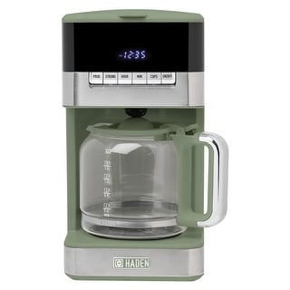 HADEN Quintessential Brew 12 Cup Digital Drip Coffee Maker with Control Settings