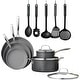 preview thumbnail 1 of 6, Granitestone Pro Hard Anodized 13 Piece Nonstick Cookware Set with Utensils