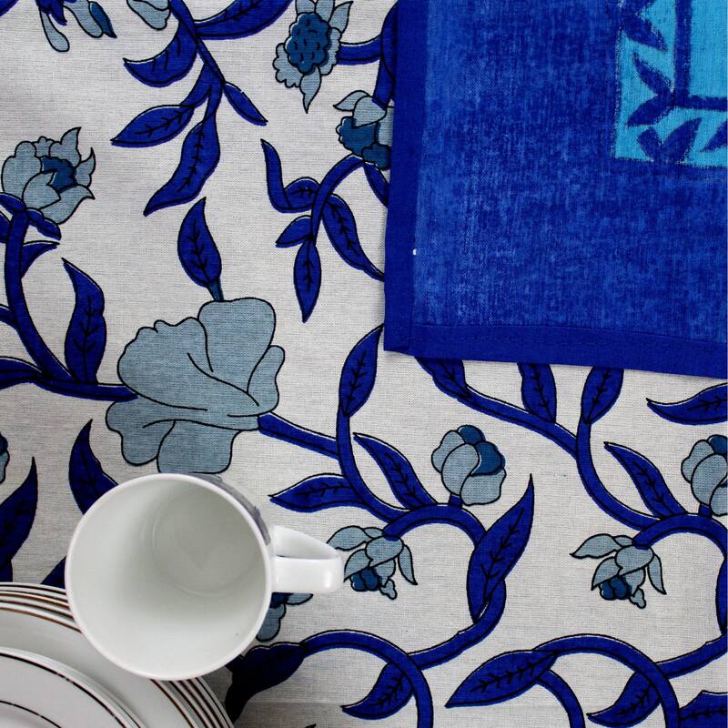 Cotton Sensationally Floral Tablecloth Rectangle Collection