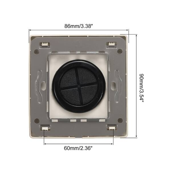 Grommet Wall Plate PC Wall Panel with 1.5 Inch Rubber Cable Through
