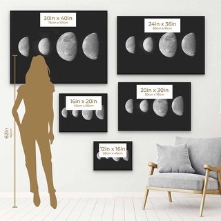 Black Moon Wall Art Canvas 1171 - Bed Bath & Beyond - 39945242