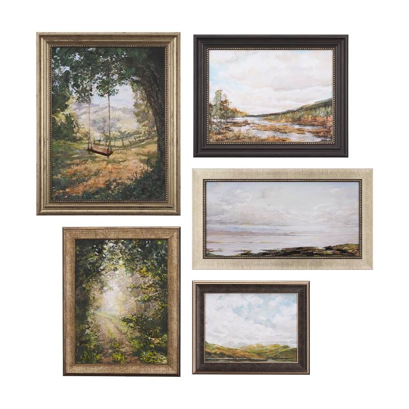 Landscape Collection (Set of 5) Framed Art Print
