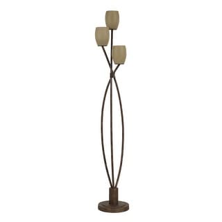 Everren Soan 65.0" Height Floor Lamps, Copper Bronze With Gold - Brown