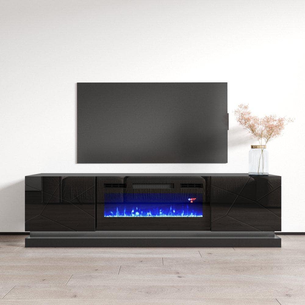 Shu BL-EF Electric Fireplace 71" TV Stand