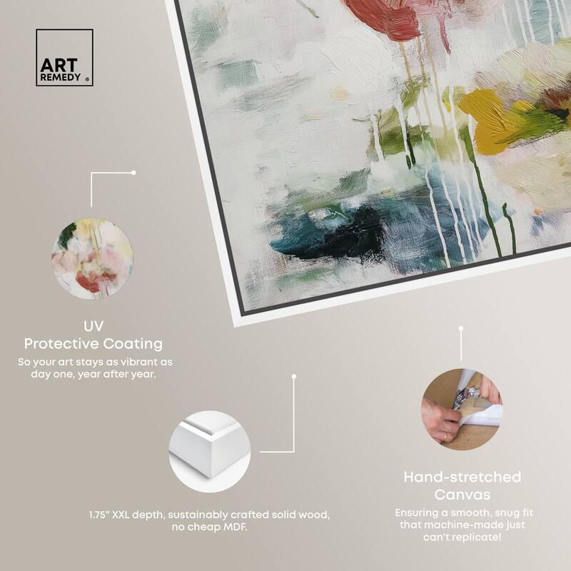 Dripping Colors III Canvas by Art Remedy