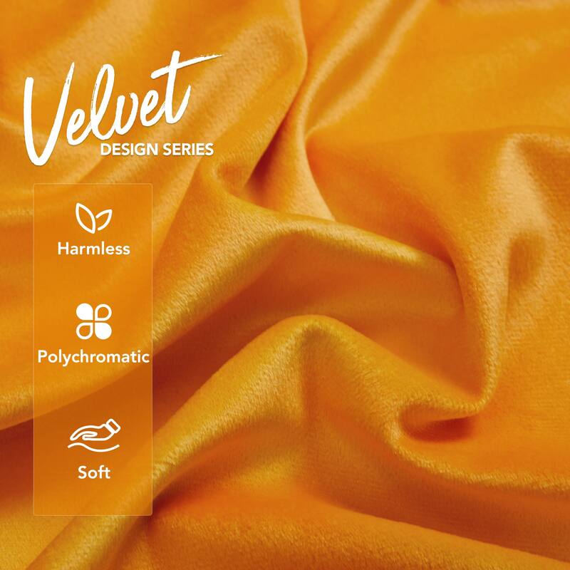 Deconovo Velvet Soft Throw Pillow Covers 2 PCS (Cover Only)