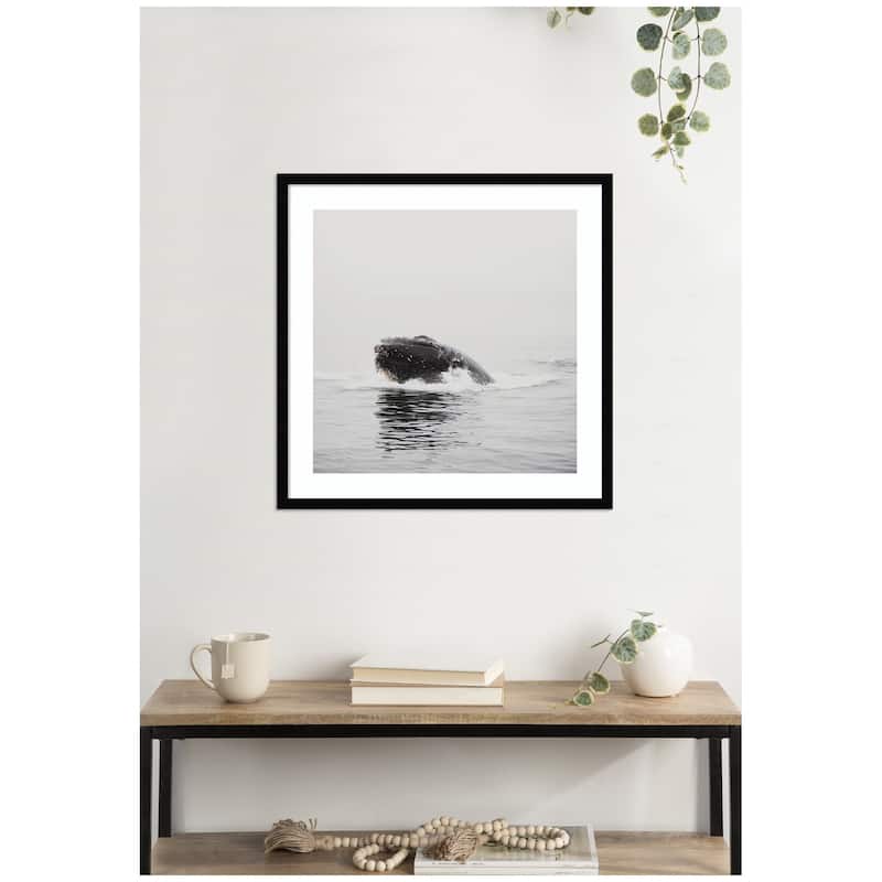 Kate and Laurel Humpback Whale No. 4 by Laura Evans Framed Wall Art Print